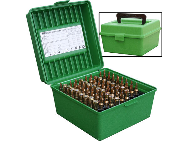 MTM Patronboks 100-skd Deluxe Large R-100, Patronboks fra 308-9,3x62 